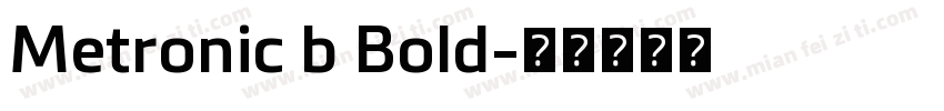 Metronic b Bold字体转换